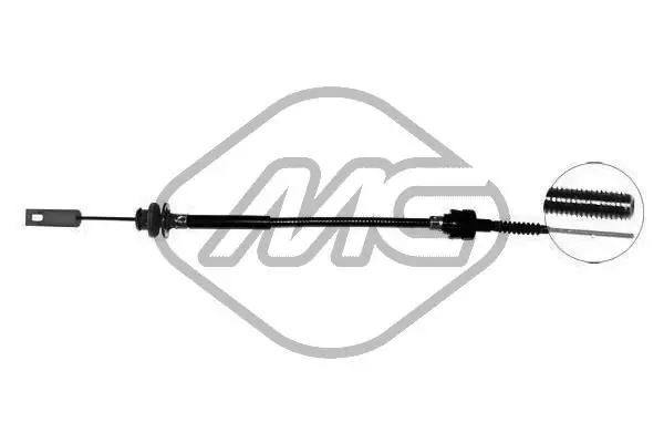 Handler.Part Clutch cable Metalcaucho 80415 1