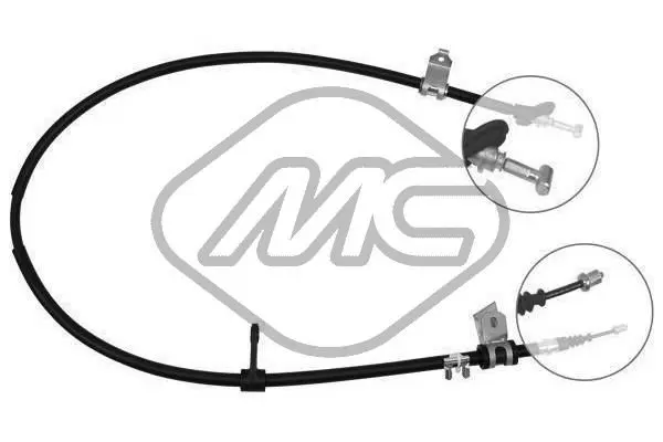 Handler.Part Cable, parking brake Metalcaucho 80483 1