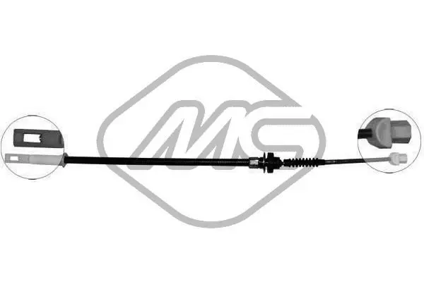 Handler.Part Clutch cable Metalcaucho 80514 1