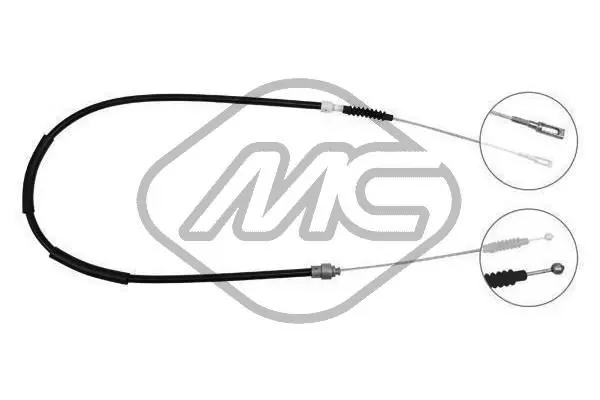 Handler.Part Cable, parking brake Metalcaucho 80552 1