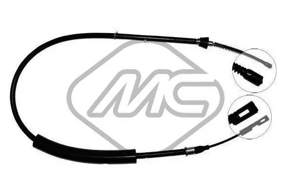 Handler.Part Cable, parking brake Metalcaucho 80575 1