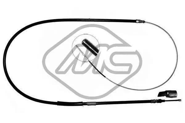 Handler.Part Cable, parking brake Metalcaucho 80651 1