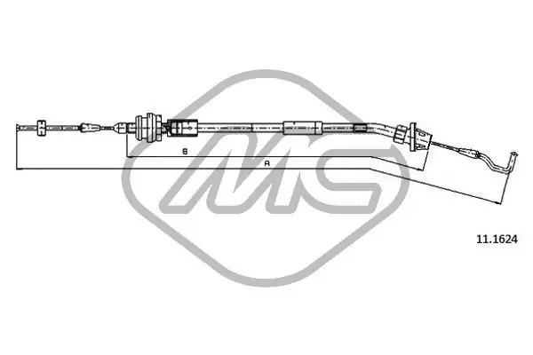 Handler.Part Accelerator cable Metalcaucho 80687 1