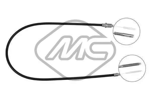 Handler.Part Cable, parking brake Metalcaucho 80805 1