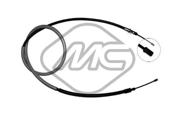 Handler.Part Cable, parking brake Metalcaucho 80831 1