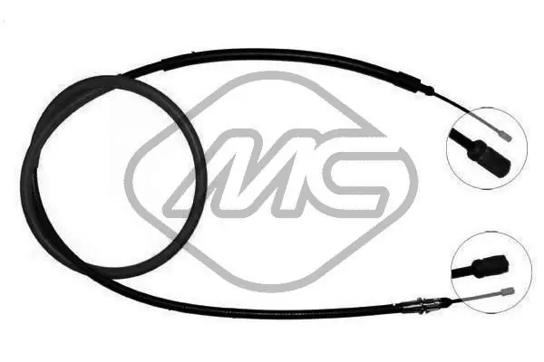 Handler.Part Cable, parking brake Metalcaucho 80832 1