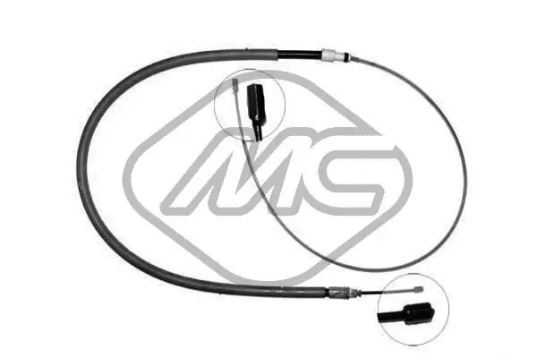 Handler.Part Cable, parking brake Metalcaucho 80833 1