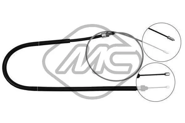 Handler.Part Cable, parking brake Metalcaucho 80842 1