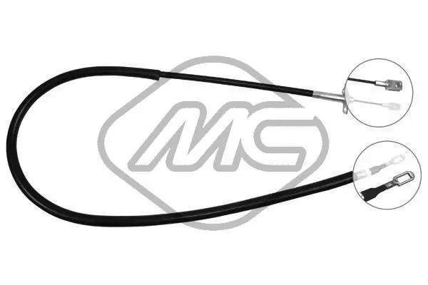 Handler.Part Cable, parking brake Metalcaucho 80964 1