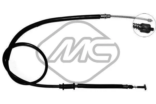 Handler.Part Cable, parking brake Metalcaucho 81320 1