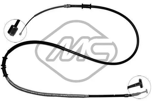 Handler.Part Cable, parking brake Metalcaucho 81326 1