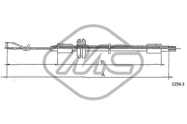 Handler.Part Bonnet cable Metalcaucho 81595 1