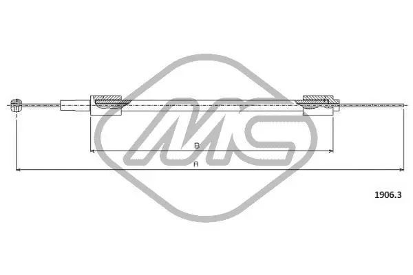 Handler.Part Bonnet cable Metalcaucho 81594 1