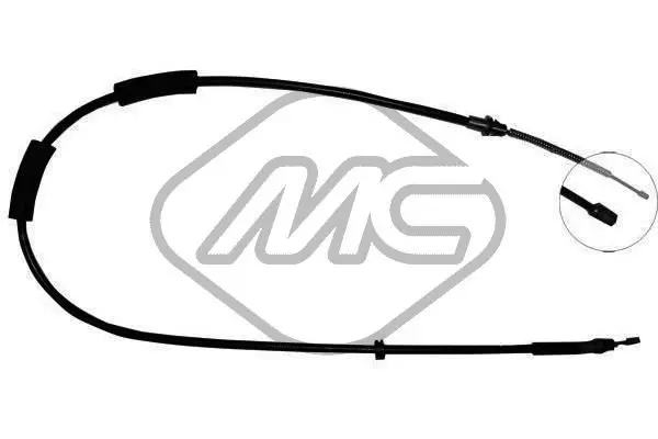 Handler.Part Cable, parking brake Metalcaucho 81741 1