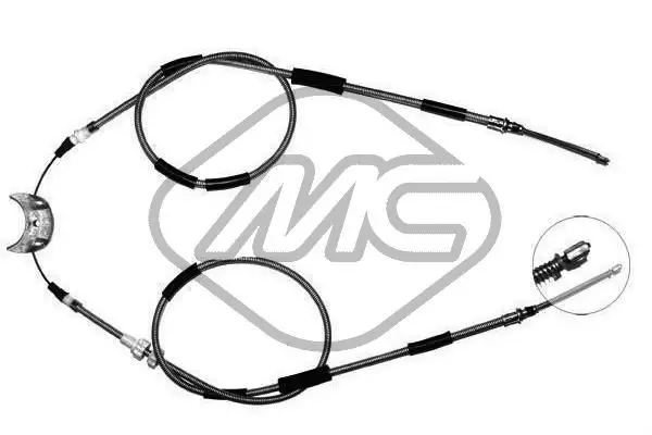 Handler.Part Cable, parking brake Metalcaucho 81762 1