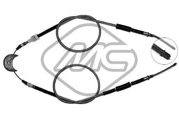 Handler.Part Cable, parking brake Metalcaucho 81771 1