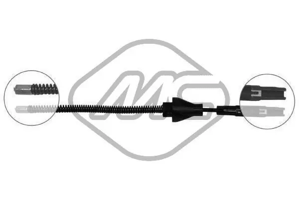 Handler.Part Cable, parking brake Metalcaucho 81816 1