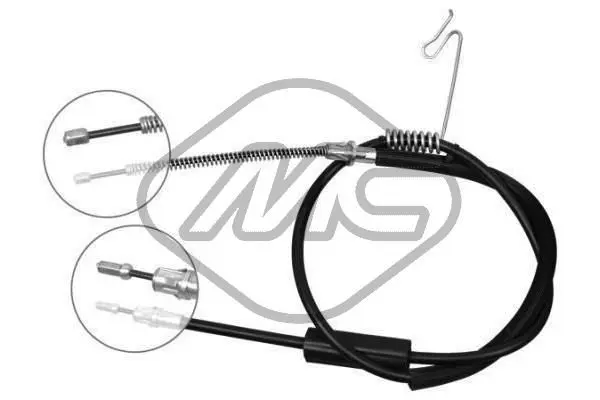 Handler.Part Cable, parking brake Metalcaucho 81841 1