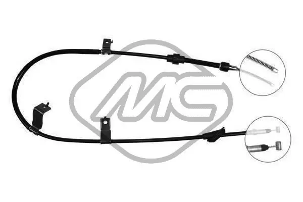 Handler.Part Cable, parking brake Metalcaucho 81947 1