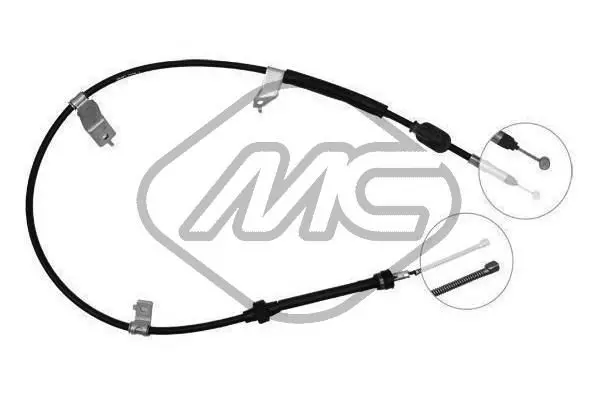 Handler.Part Cable, parking brake Metalcaucho 81959 1