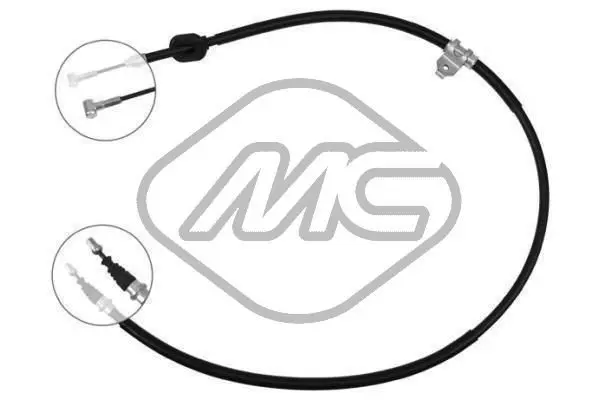 Handler.Part Cable, parking brake Metalcaucho 82094 1