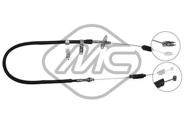 Handler.Part Cable, parking brake Metalcaucho 82193 1