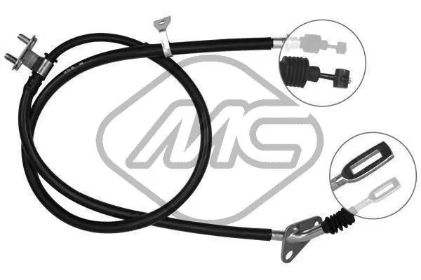 Handler.Part Cable, parking brake Metalcaucho 82195 1