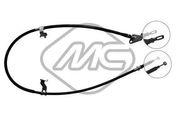 Handler.Part Cable, parking brake Metalcaucho 82221 1