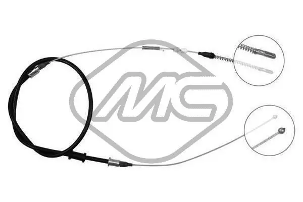 Handler.Part Cable, parking brake Metalcaucho 82487 1