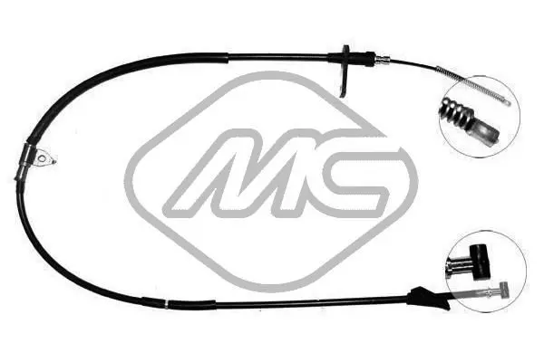 Handler.Part Cable, parking brake Metalcaucho 82510 1