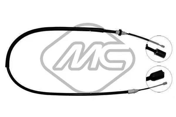 Handler.Part Cable, parking brake Metalcaucho 83076 1