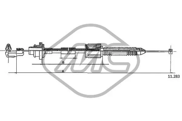 Handler.Part Accelerator cable Metalcaucho 83178 1