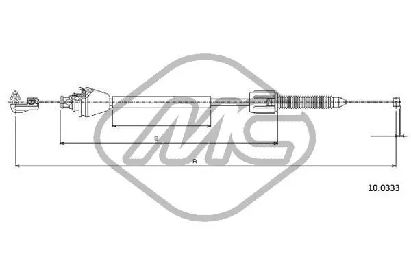 Handler.Part Accelerator cable Metalcaucho 83190 1