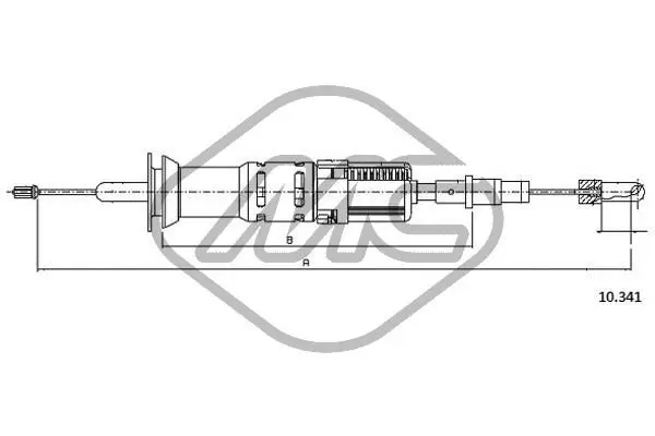 Handler.Part Clutch cable Metalcaucho 83627 1