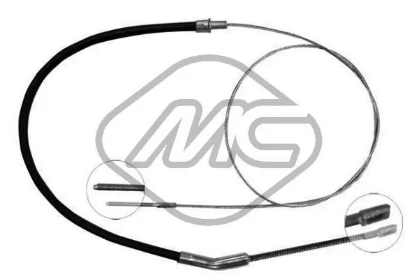 Handler.Part Cable, parking brake Metalcaucho 83696 1