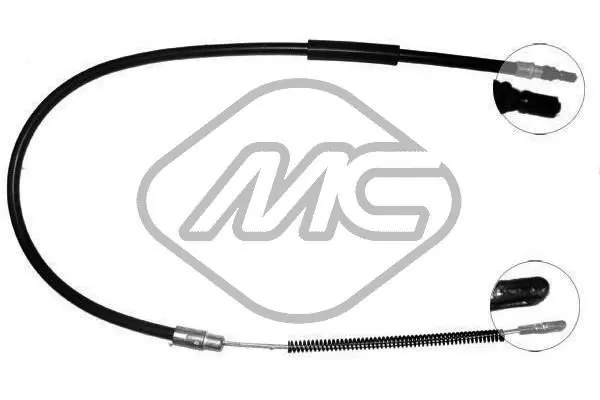 Handler.Part Cable, parking brake Metalcaucho 83704 1