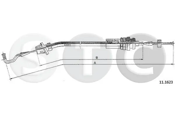 Handler.Part Accelerator cable STC T480685 1