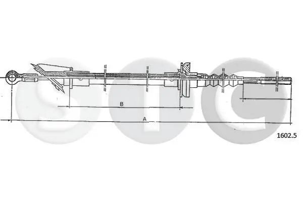 Handler.Part Clutch cable STC T481043 1