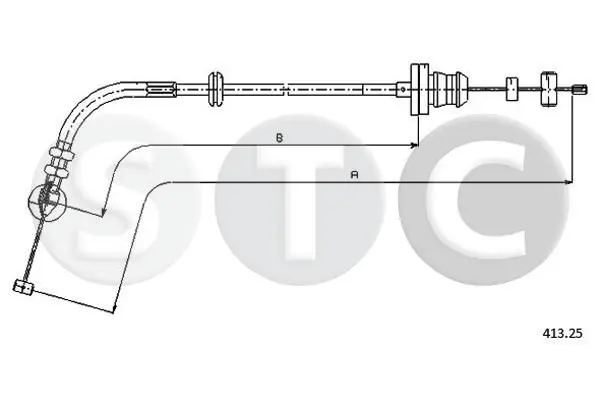 Handler.Part Accelerator cable STC T481512 1