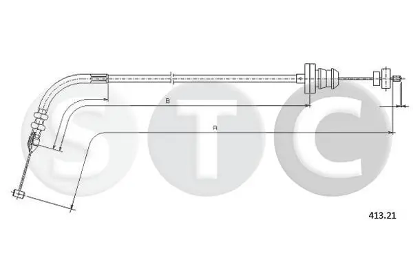 Handler.Part Accelerator cable STC T481542 1