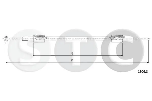 Handler.Part Bonnet cable STC T481594 1