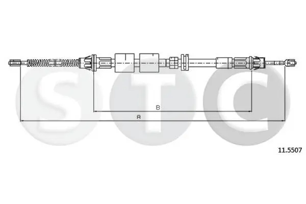 Handler.Part Cable, parking brake STC T481800 1