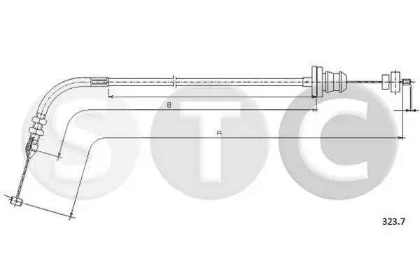 Handler.Part Accelerator cable STC T482120 1