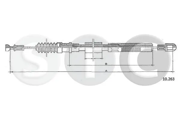 Handler.Part Clutch cable STC T482387 1