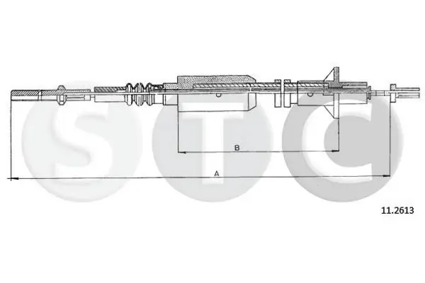 Handler.Part Clutch cable STC T482419 1