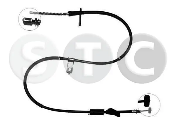 Handler.Part Cable, parking brake STC T482509 1