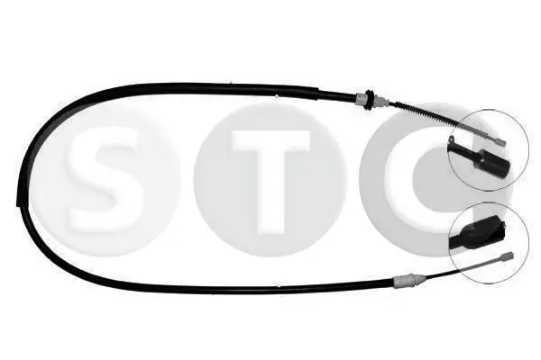 Handler.Part Cable, parking brake STC T483076 1