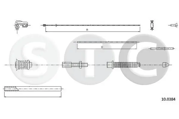 Handler.Part Accelerator cable STC T483141 1