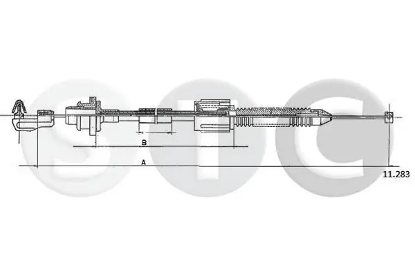 Handler.Part Accelerator cable STC T483178 1