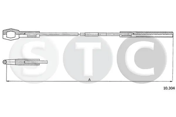 Handler.Part Clutch cable STC T483605 1